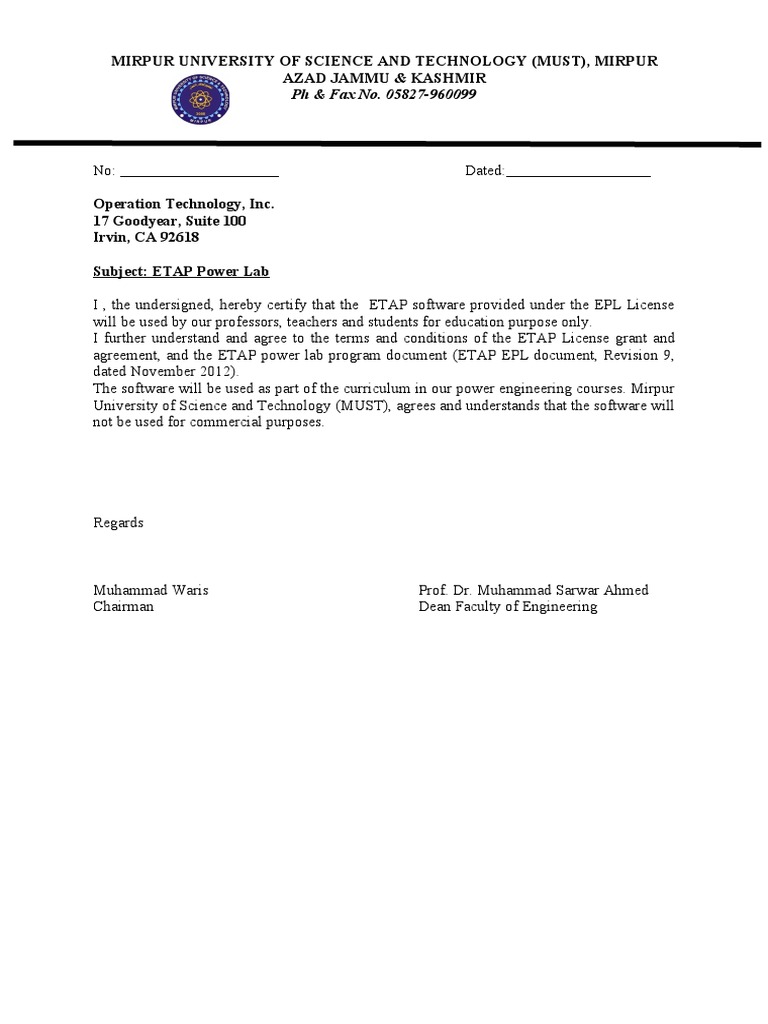 Mirpur University of Science and Technology (Must), Mirpur Azad Jammu ...