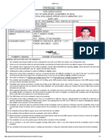 Admit Card PDF