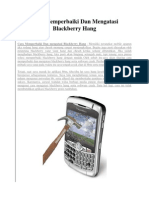 Cara Memperbaiki Dan Mengatasi Blackberry Hang