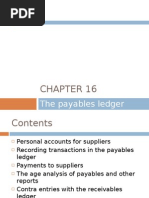 Download Chapter 16 - The Payables Ledger by shemida SN18042714 doc pdf