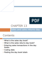 Chapter 13 - Sales and Sales Returns Day Books