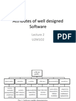 Attributes of Well Designed Software