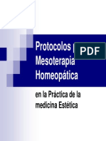 Protocolos Mesoterapia Homeopatica