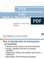 Chapter 1 - Business Transactions and Documentation