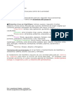 alimentación y dieta para ansiedad