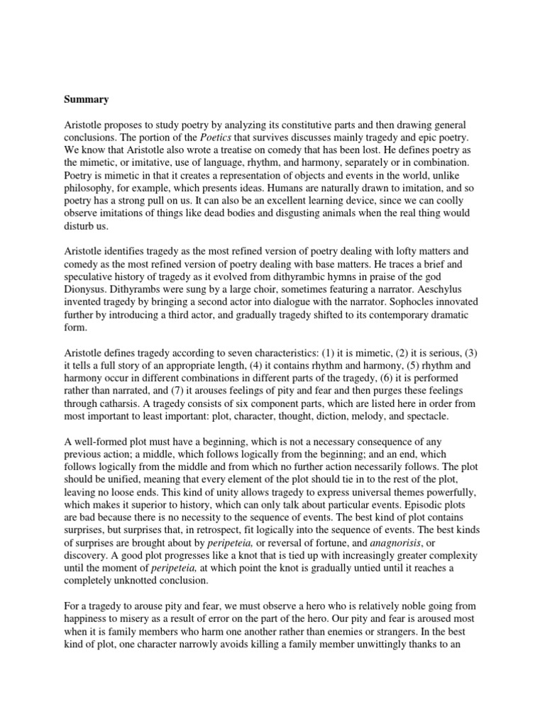 Aristotle theory of tragedy pdf picture