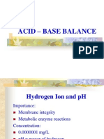 Acid-Base Balance Report