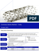 Market Research Report :Coronary stents market in india 2013