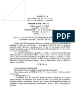 România: Decizia Penală Nr. 7/A