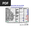 Fan Flow Calculator