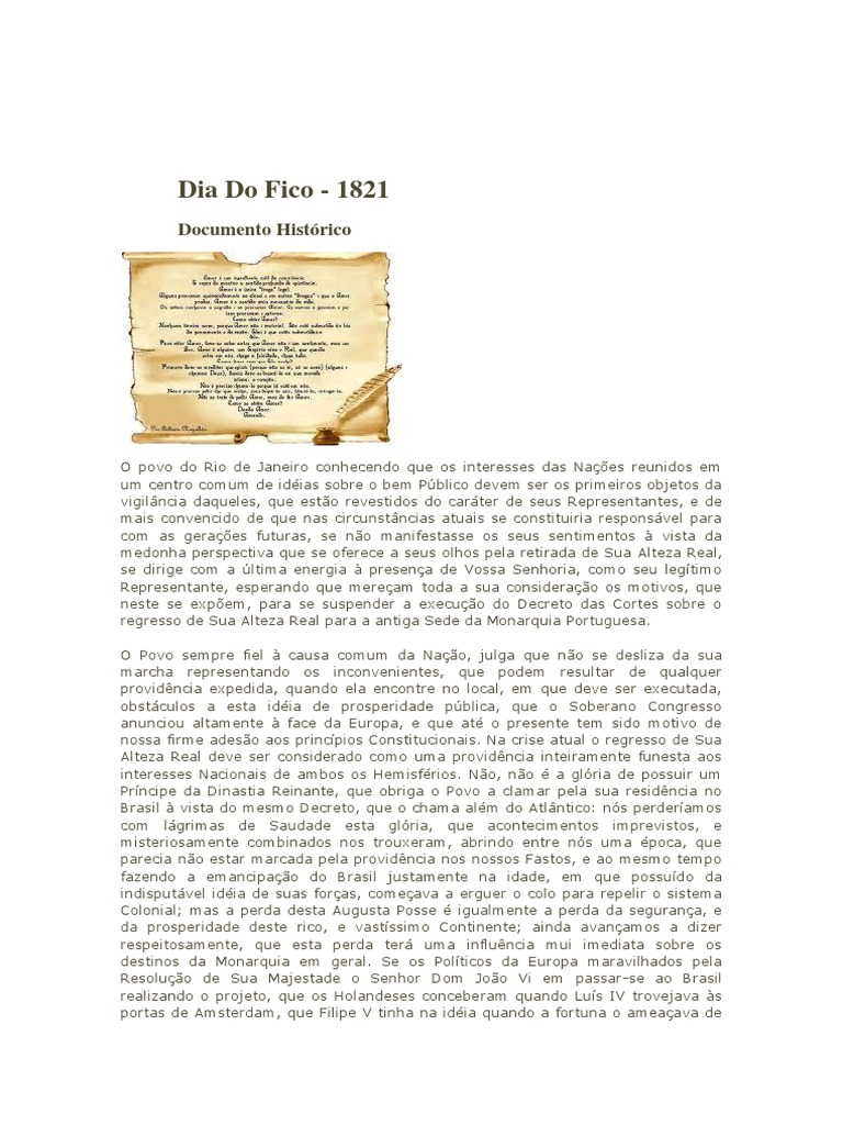 Dia Do Fico Europa Brasil