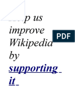 Help Us Improve Wikipedia by Supporting It
