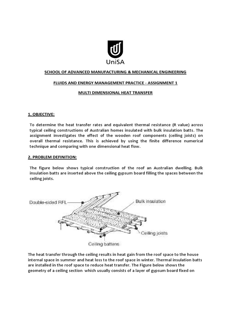 Engineering Heat Transfer Analysis | PDF | Building Insulation | Heat ...