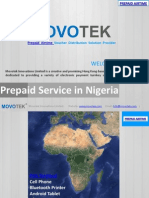 Movotek Prepaid Airtime Service For Nigeria Market PDF