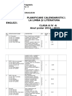 Planificare Cls IV