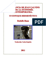 Rodolfo Haan Juan Calvino y la economía contemporánea