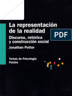 52100536 Potter Jonathan La Representacion de La Realidad Discurso Retorica y Construccion Social