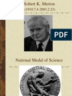 Robert K. Merton - Sociologist Wins National Medal of Science