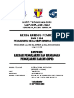 Kerja Kursus Pendek: Kaedah Pengajaran Dan Rancangan Pengajaran Harian (RPH)