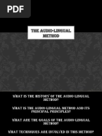 Download Audio-lingual Method presentation  pptpptx by Milton89 SN180505171 doc pdf