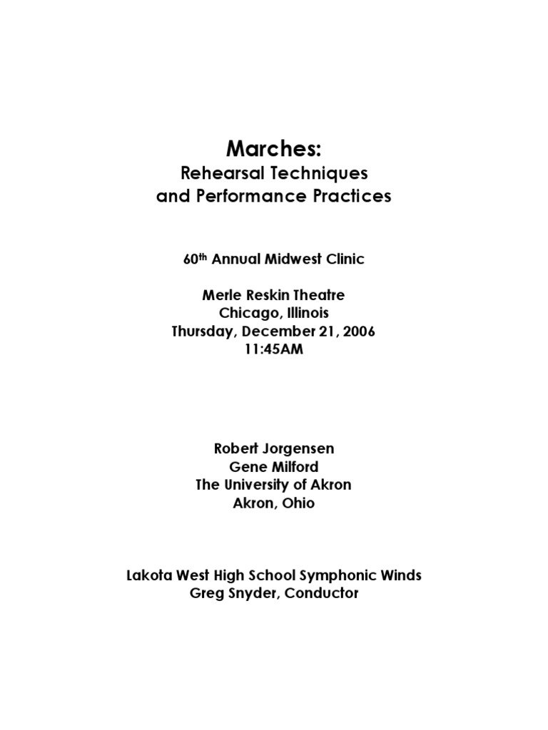 March Mastery for Band Conductors | PDF | Language Arts & Discipline