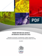 "Levantamiento, Análisis, Generación y Publicación de Información Nacional Sobre Residuos Sólidos de Chile