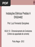 Dimensionamento Condutores I