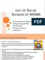 NIRMA Sales and Distribution