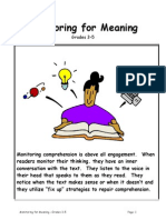 Unit of Study - Monitoring For Meaning GR 3-5 PDF