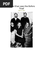 Sonia Khan Was The Bofors Thief