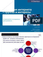 Аудитория интернета – группы и интересы (RIW-2008)