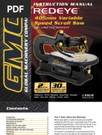 Download GMC LSSCR Scroll Saw Users Manual by Antonio Alan Lopez SN18056551 doc pdf