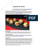 Canapé de Pastel de Carne