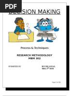 Download Decision MakingProcess  Technique by ruchigoyal_083554 SN18057386 doc pdf