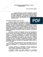 O Ensino de Graduacao Na Universidade - A Aula Universitaria