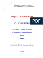 1.1. - PROGRAMAÇÃO LINEAR - Teoria e Enunciados