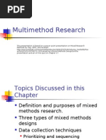 Download Multi Method Research by ahmeddawod SN18058748 doc pdf