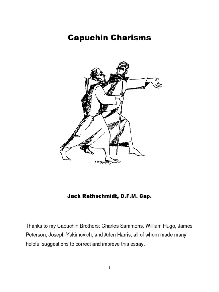 Capuchin Charisms Jack Rathschmidt | PDF | Pope Francis | Jesus