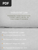 Download Indian Industrial Law - 4 Major Laws - Industrial Dispute Act Payment Of Wages Act Minimum WagesAct Gratuity Act by sunlte SN18059386 doc pdf