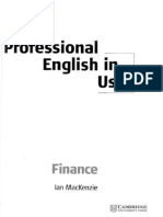 Cambridge - Professional English in Use - Finance PDF