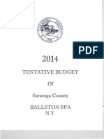 Saratoga County Tentative Budget 