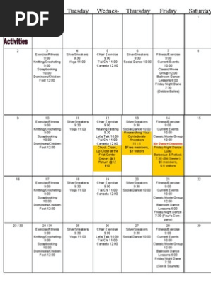 August Calendar