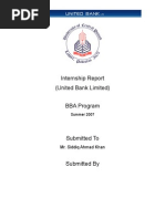 Download Ubl Intenship Report by pcohonta SN18060693 doc pdf