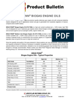 Brad Penn Biogas Engine Oils - Typical Properties