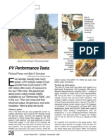 PV Performance Tests: Photovoltaics