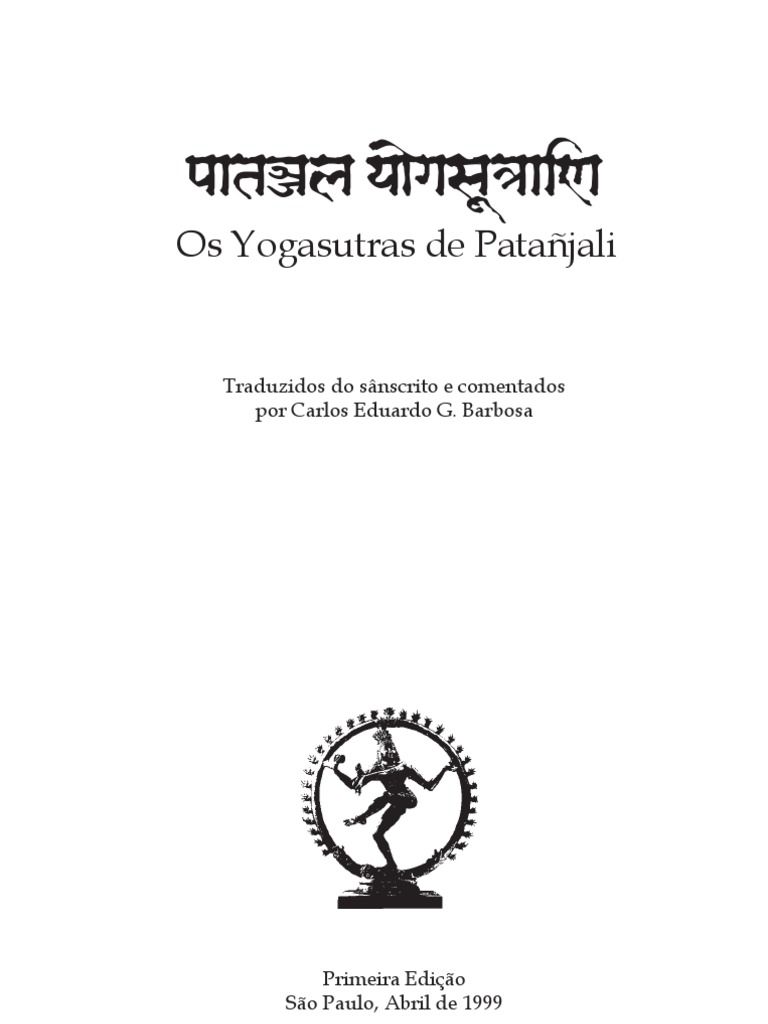 Yoga Sutras Patanjali PDF Os Ioga Sutras (livro) Ioga