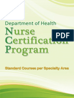 DOH Nurse Certification Program Standard 