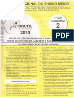 ENEM 2013 - Primeiro Dia