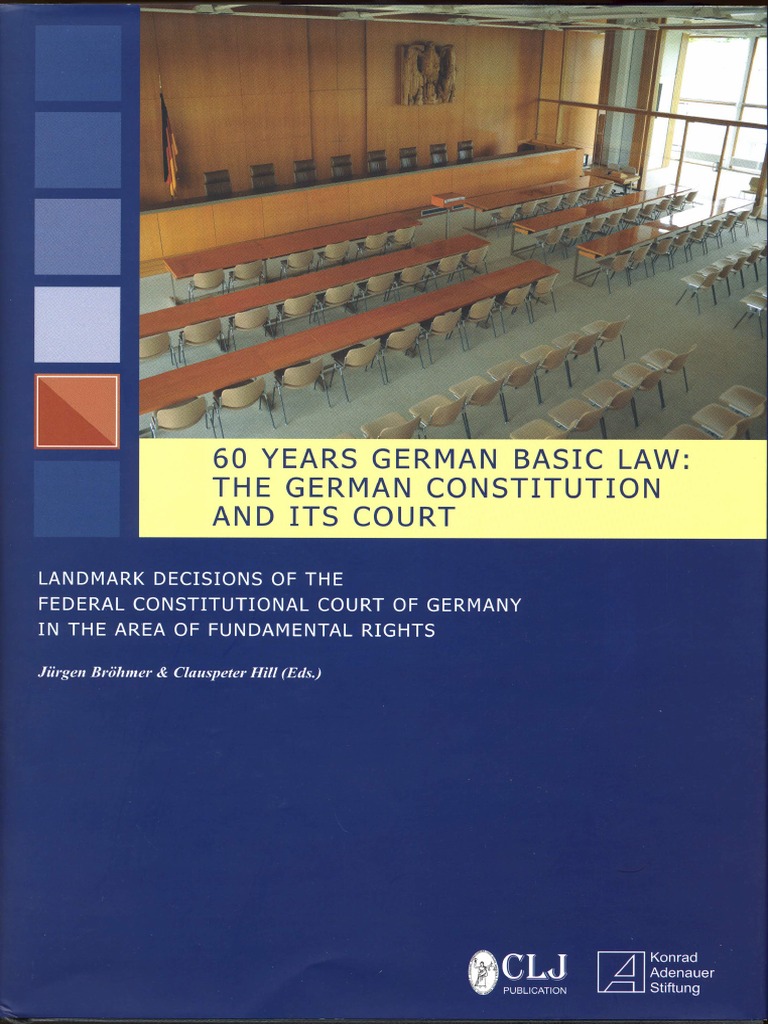 60 Year German Basic Law Freedom Of Information Laws By