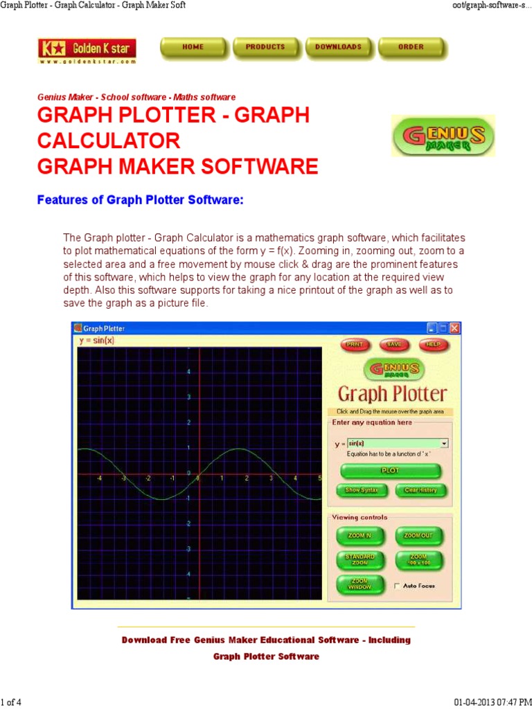 Graph Plotter - Graph Calculator - Graph Maker Software PDF | PDF